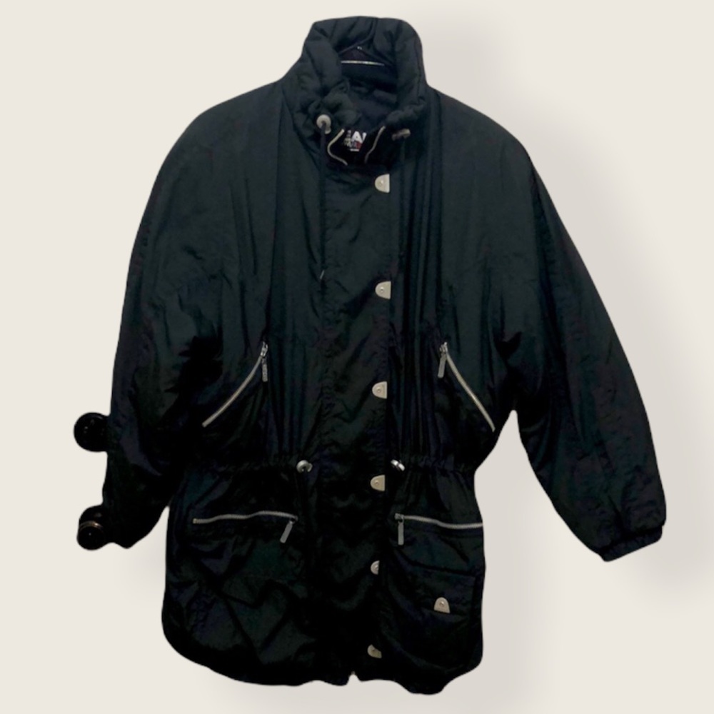 Vintage Head Black Ski Coat Womens 8